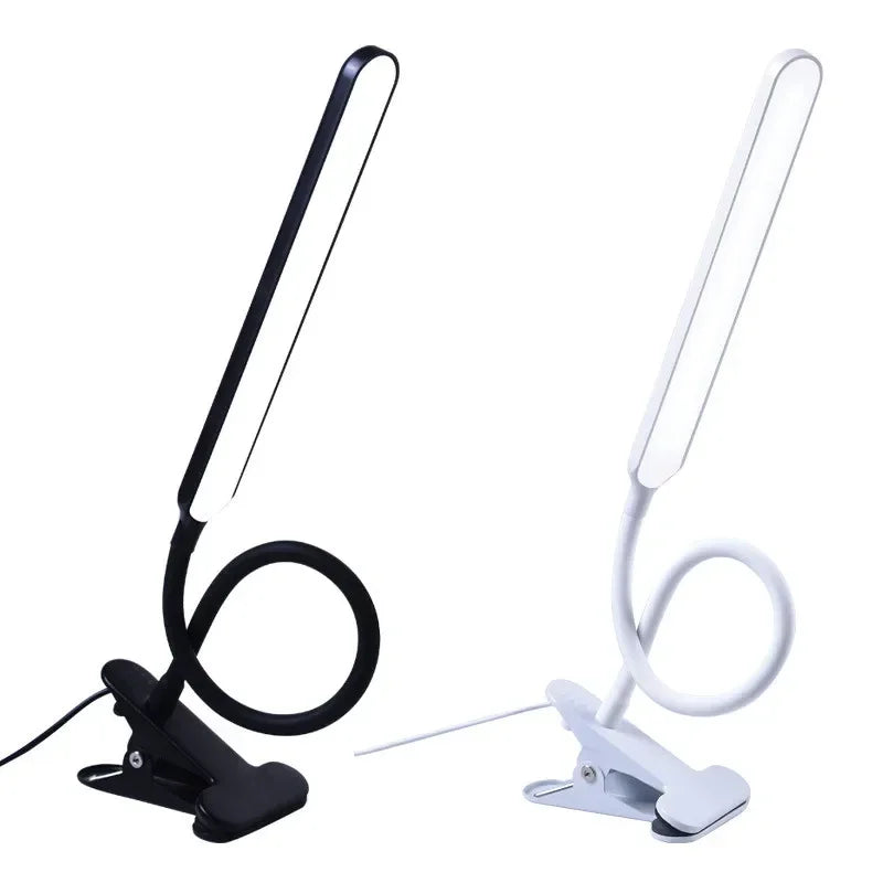 LED-Klemmleuchte LumaFlex | 3 Lichtfarben & 10 Helligkeitsstufen | USB-Betrieb | Flexibler Schwanenhals | Augenfreundlich & Dimmbar