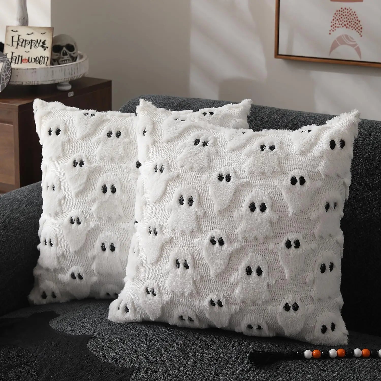 Kissenbezug DecoraLuxe | Vorderseite mit Muster, Rückseite Uni | Ohne Füllung