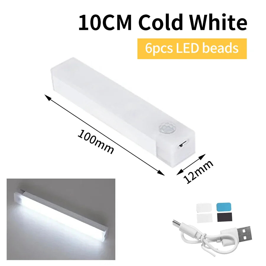 SenseLite Motion LED | Wiederaufladbares Sensorlicht mit Magnetbefestigung | Warmweiß | Für Schrank, Bett & Flur