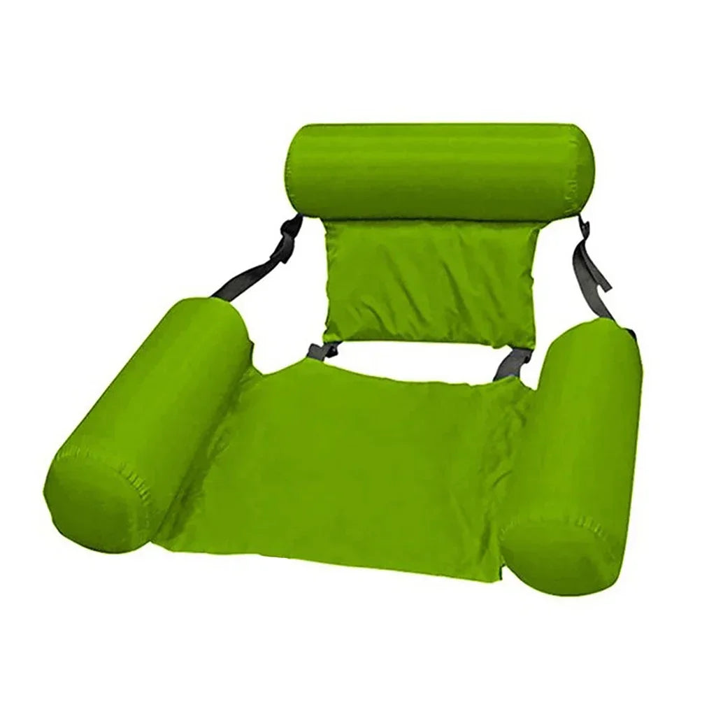 Aufblasbarer Wasserhängesessel | Verstellbar & Tragbar | AquaLiva Pool-Lounge für Strand & Schwimmbad – 100×120 cm