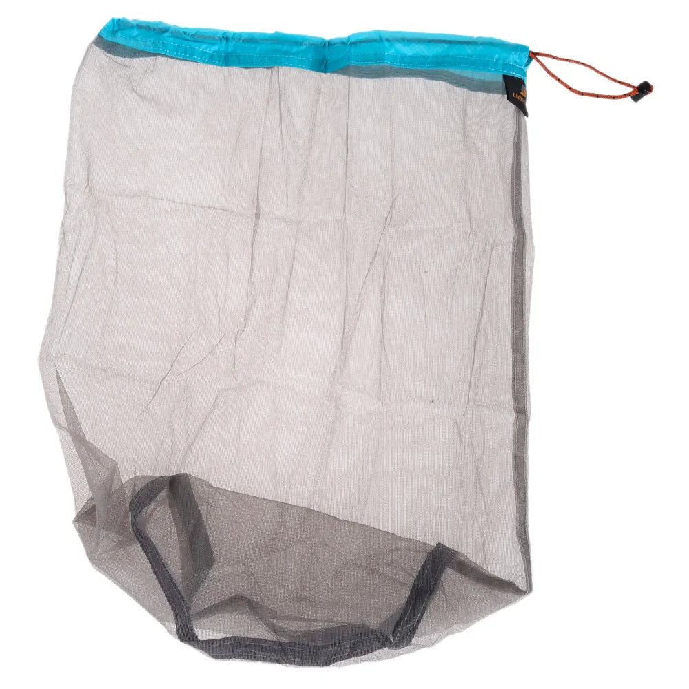 TrekSack MeshLite Ultraleichter Netzbeutel | Atmungsaktiver Packsack mit Kordelzug | Verschiedene Größen S–XXL | Für Wandern, Camping & Reisen