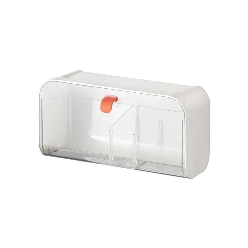 KlarStil Toiletten Aufbewahrungsbox | Wandmontage | Staubdicht & Selbstklebend | Makeup & Schmuck Organizer