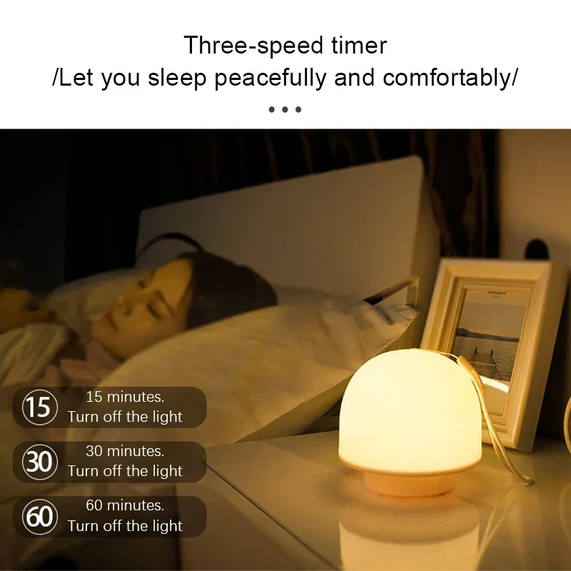 LumiEase | LED Nachttischlampe | Touch-Steuerung & Dimmbar | USB-Ladung | 3W Schlafzimmerleuchte