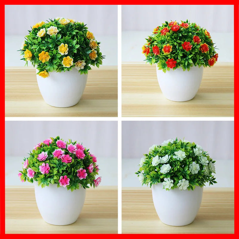 BlütenCharm Kunstblume | Fünfblättrige Pflaume | 7,5×7,5×15 cm