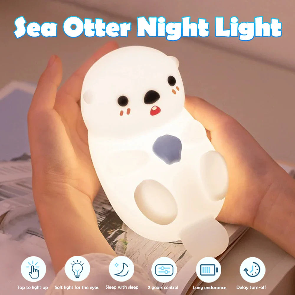 LumiSoft LED Nachtlicht | Weiches Silikon | Extra lange Akkulaufzeit | USB-Wiederaufladbar