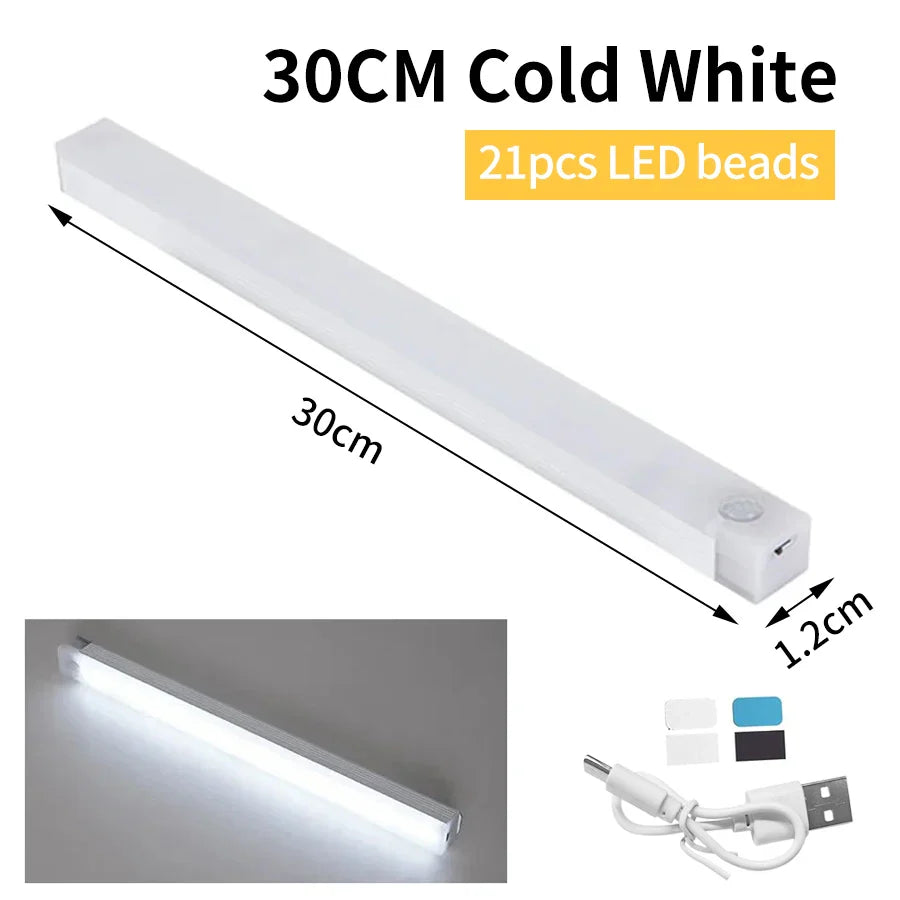 SenseLite Motion LED | Wiederaufladbares Sensorlicht mit Magnetbefestigung | Warmweiß | Für Schrank, Bett & Flur