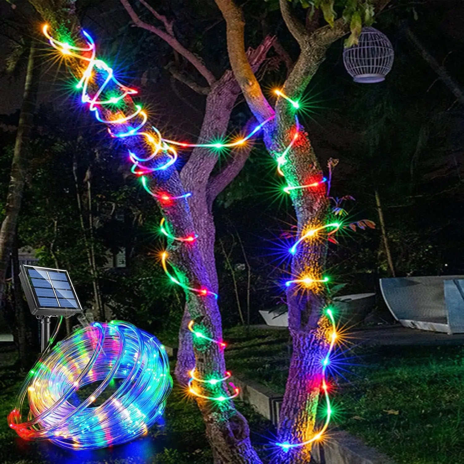 LumiSolar Lichterkette Außen | 7–32 m | Solarbetrieben & Wasserdicht | 8 Leuchtmodi | Weihnachts-, Garten- & Partybeleuchtung
