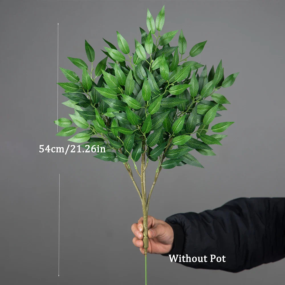 EverGreenia Kunst-Eukalyptus | 42–64 cm Höhe | Realistische Deko-Pflanze | Für Zuhause & Büro