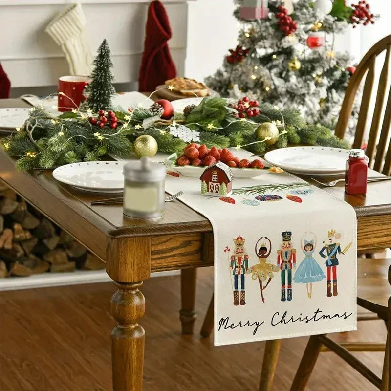 WinterTable - Weihnachts-Tischläufer aus Leinen