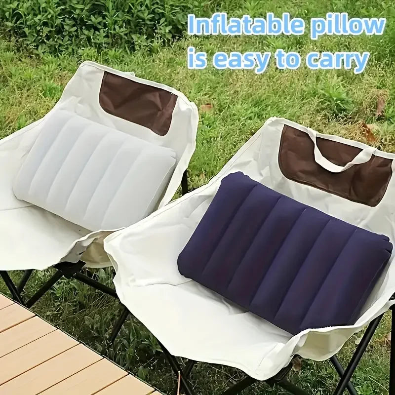 Aufblasbares Reisekissen 47x30 cm | Faltbar & Leicht | AirNest Outdoor Luftkissen für Camping & Flugreisen