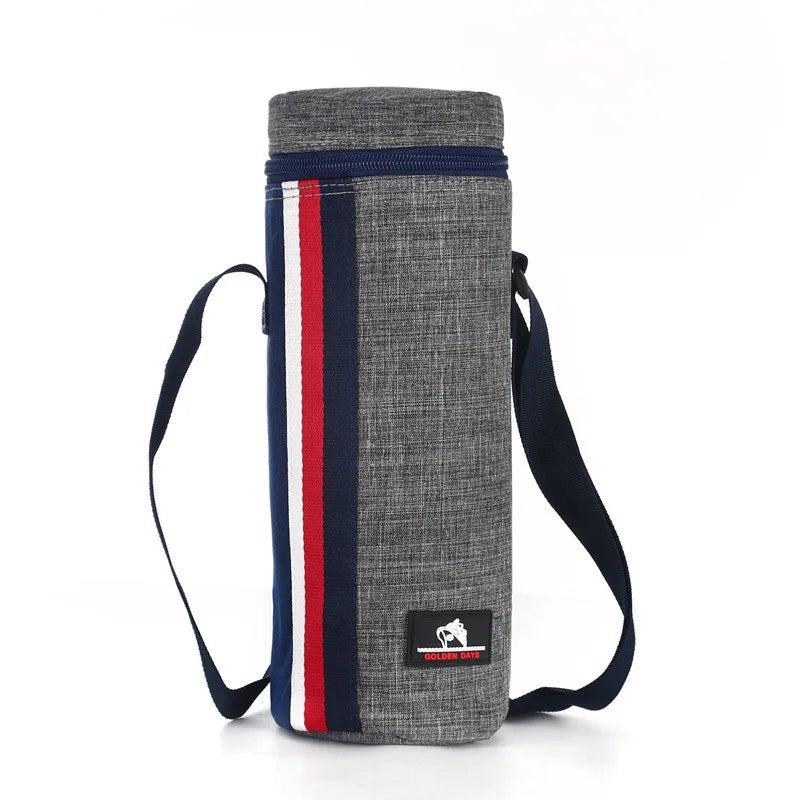 Cooltiva Isolierte Flaschentasche 10×10×29 cm | Tragbare Kühltasche aus Oxford-Gewebe | Für Reisen, Sport & Outdoor