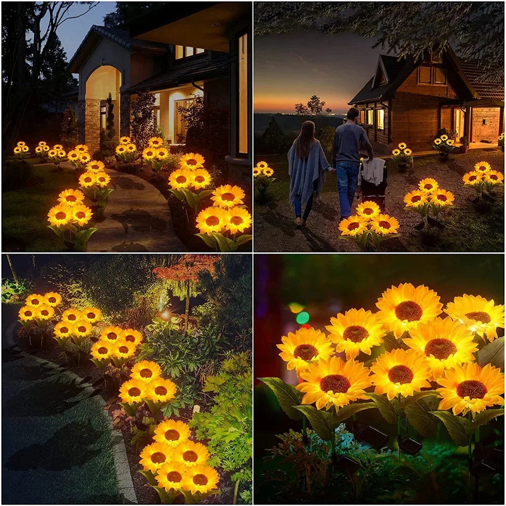GardenGlow - Sonnenblumen-Solarleuchten für den Außenbereich