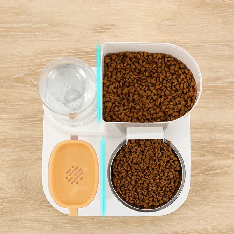 Feedipet Futter- & Wasserspender für Katzen & Hunde | Automatische Nachfüllung | 2-in-1 Napf-Set
