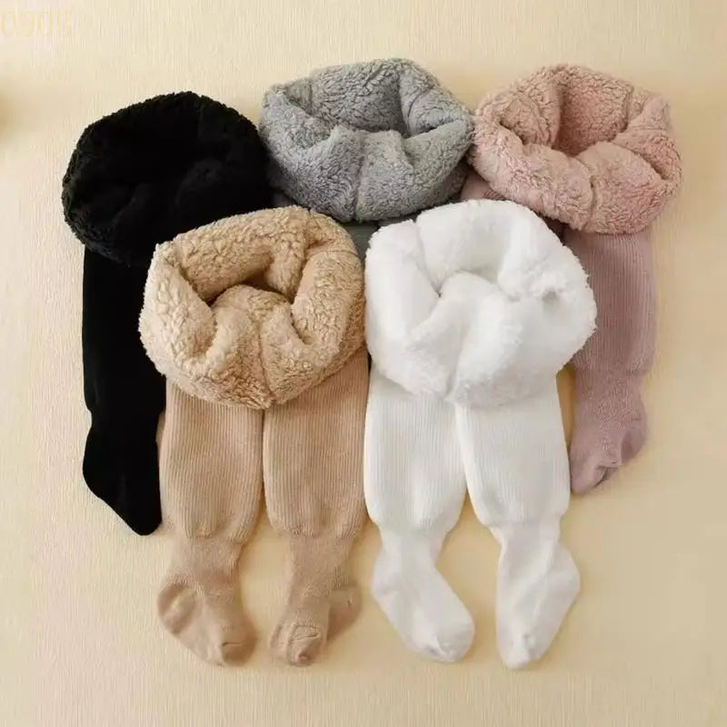 Cozibee Baby Thermo-Strumpfhose | Gefütterte Fleece Strumpfhose für Kleinkinder | Weich & Elastisch | Warme Kinder Tights | 6 Monate – 6 Jahre
