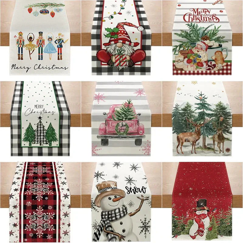 WinterTable - Weihnachts-Tischläufer aus Leinen