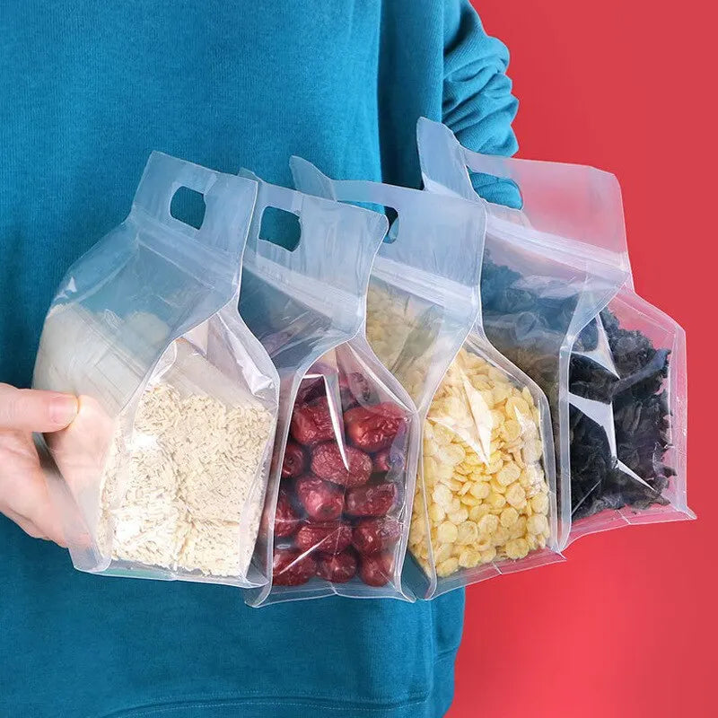 FreshGuard Aufbewahrungsbeutel | Wiederverwendbar & Auslaufsicher | 5er-Set | 26×19 cm & 30×23 cm