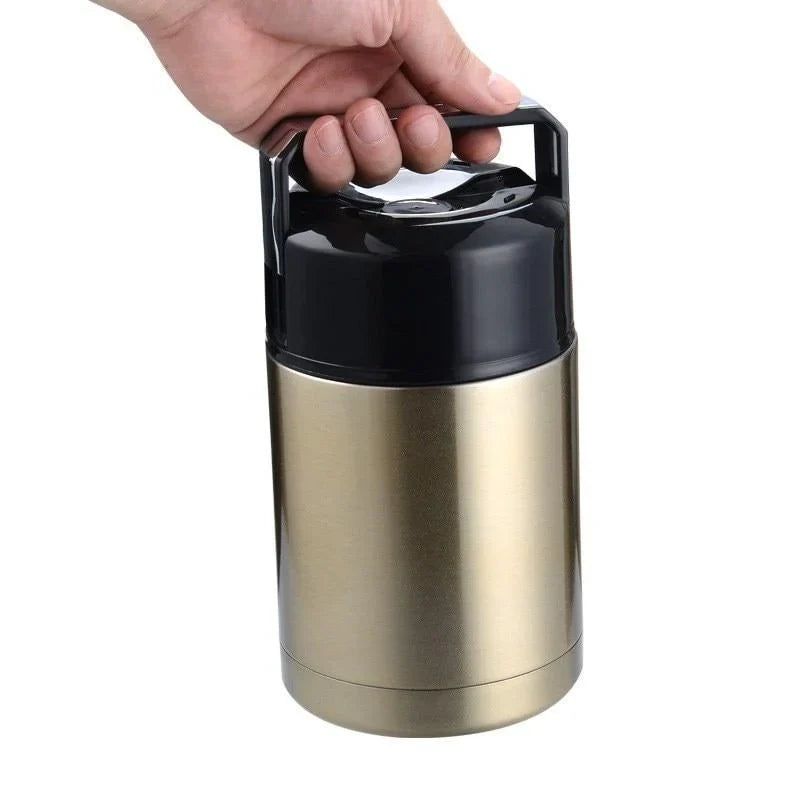 Hotoria Thermo Lunchbox | Thermo Lunchbox | Edelstahl Isolierbehälter | 800 ml / 1000 ml | Warmhalten & Kochen ohne Strom