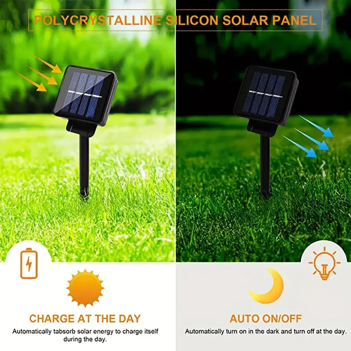 Solar-Lichterkette Lumila | 5 m mit 20 Libellen-LEDs | 8 Modi | Wasserdicht & Outdoor geeignet