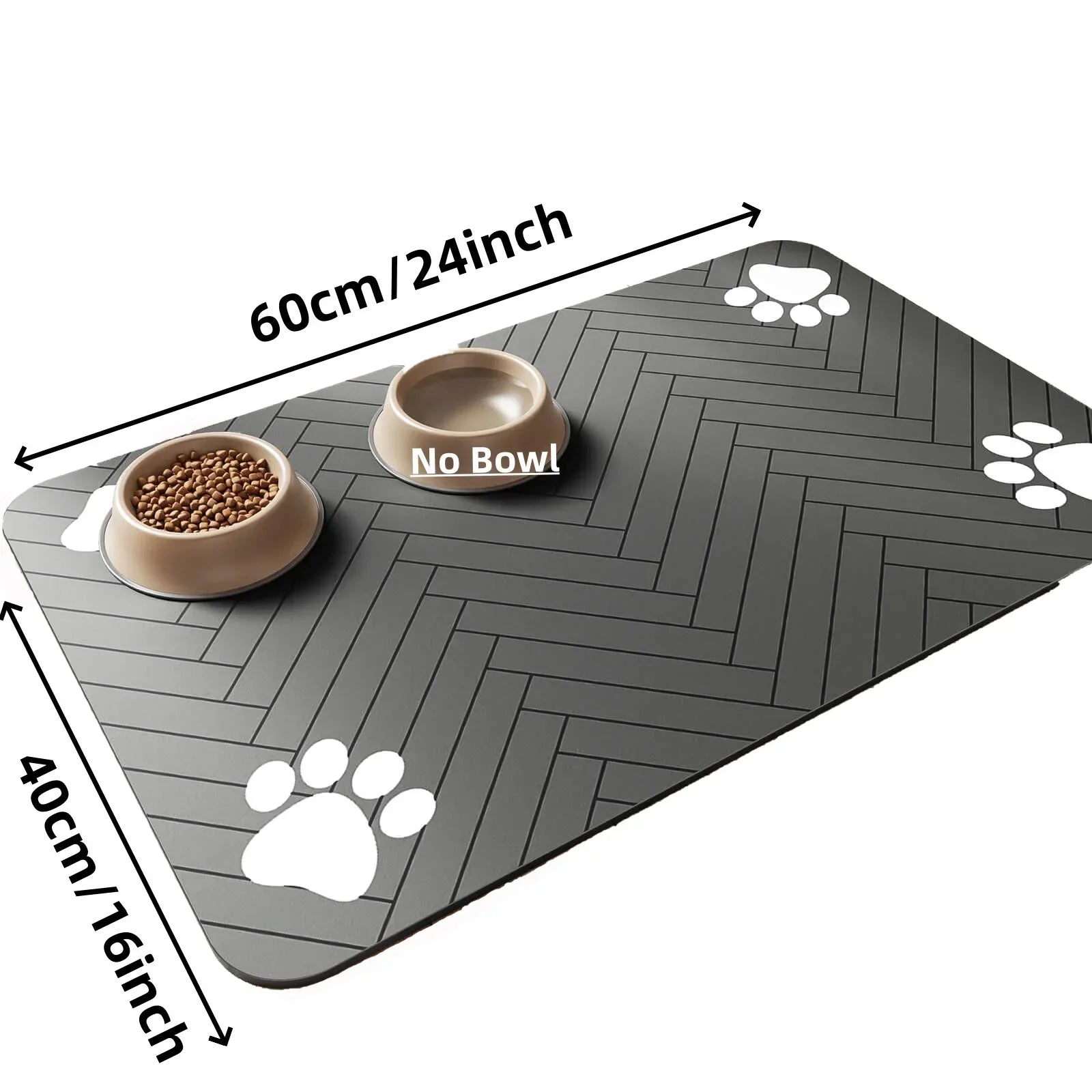 PawGuard | Saugstarke Futtermatte | Wasserdicht & Rutschfest | Platzset für Hunde- & Katzennäpfe | 20×30 / 30×50 / 40×60 cm