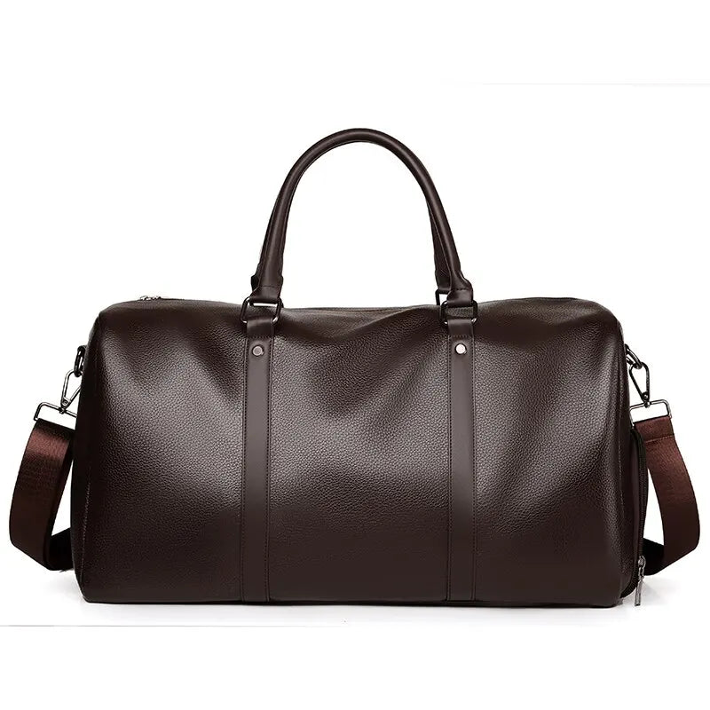 Reisetasche Ravemo Roadster | Retro-Sporttasche aus wasserfestem PU | 44×33×21 cm | Für Kurztrips, Training & Motorrad
