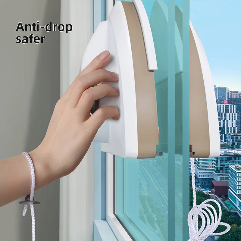 GLASPURE Magnetischer Fensterreiniger | Für Einfach- & Doppelverglasung | Wasserabzieher mit Magnetkraft | In 4 Varianten wählbar
