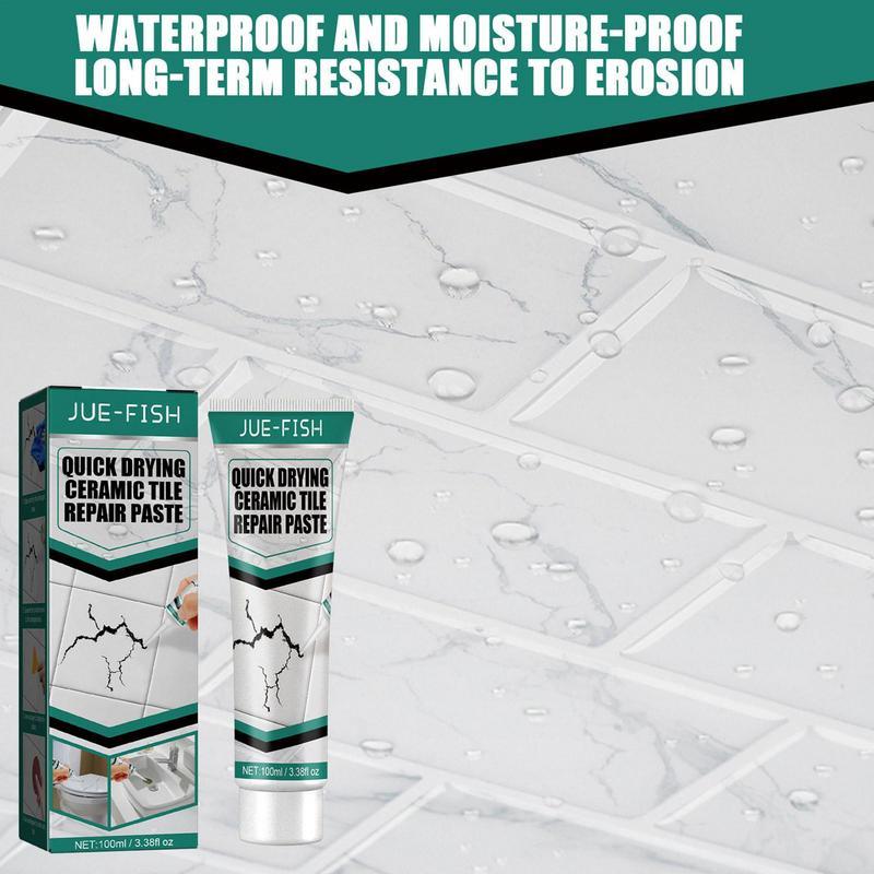 Ceramend Fliesenreparaturpaste | Für Keramik, Porzellan & Marmor | 100 ml | Schnell, Stark & Vielseitig