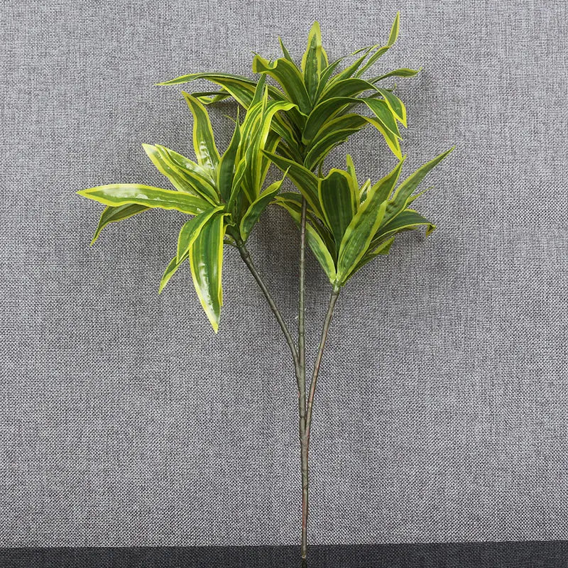 TROPALIS Künstliche Palmenzweige | 3 Köpfe | 36 cm | Tropische Deko für Zuhause & Büro