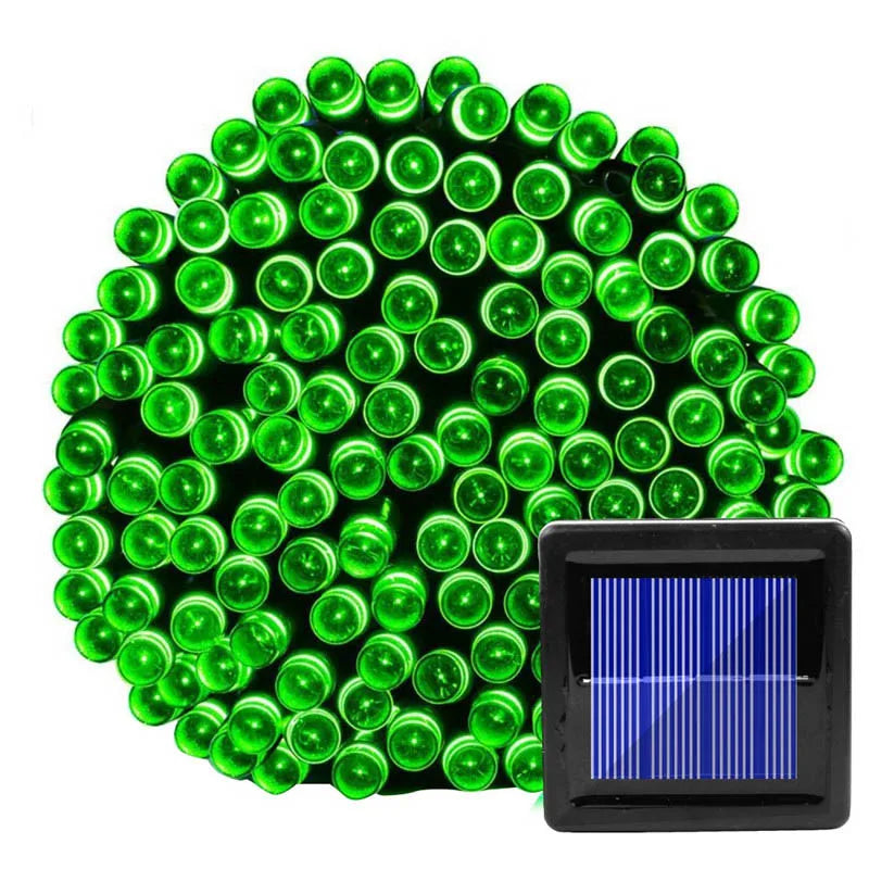 Solivara Solar Lichterkette Außen | 8 Leuchtmodi | IP65 Wasserdicht | Warmweiß & Bunt | 7 m / 12 m / 22 m