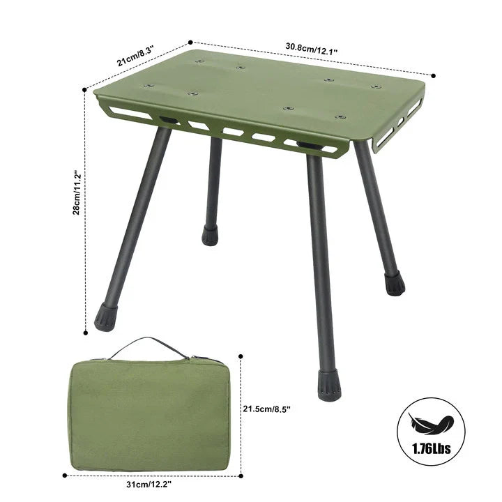 TrekFold Campinghocker | Ultraleicht & Faltbar | Aluminium | Multifunktional