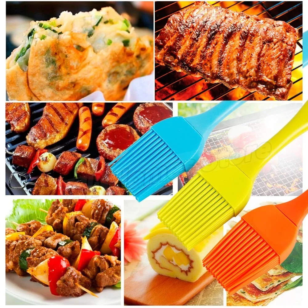 GrillFein Silikon-Marinierpinsel | Hitzebeständig & Hygienisch | Für BBQ, Backen & Kochen