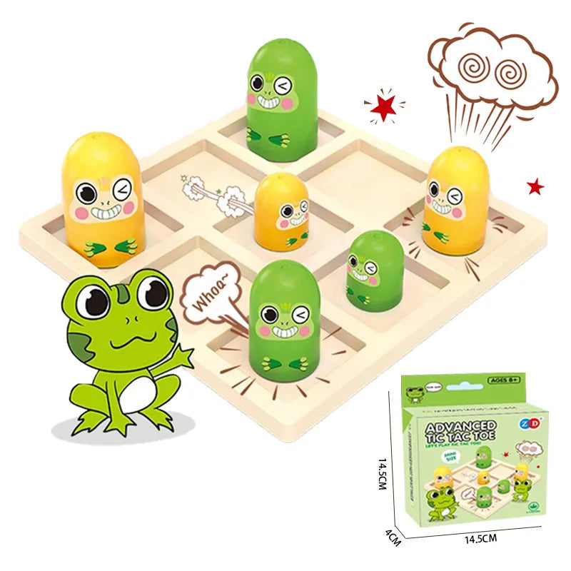 MindMatch Mini-Tic-Tac-Toe | Party- & Familienspiel | Interaktives Puzzle | Kompakte Spielversion