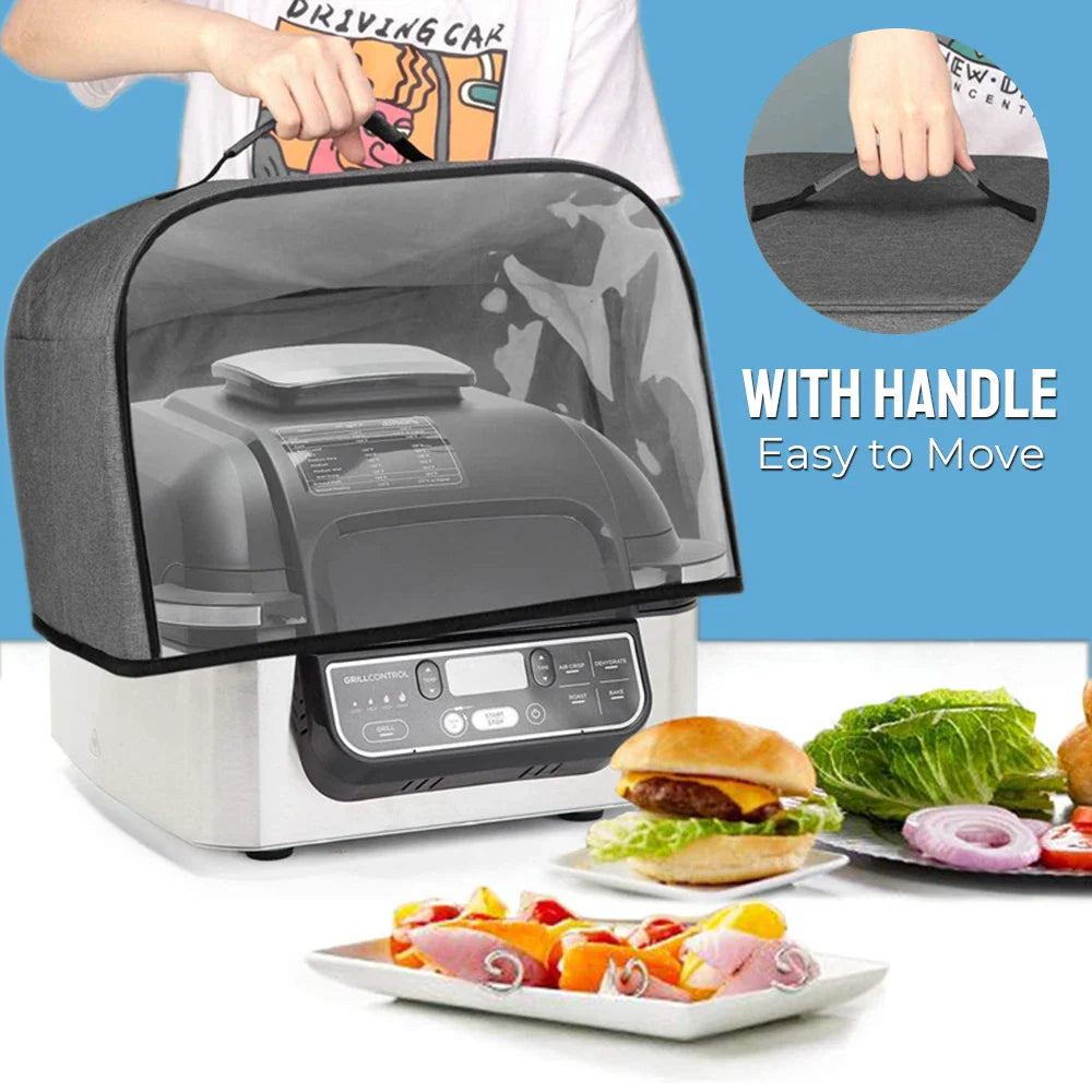 Küchenschutz Toaster- & Airfryer-Abdeckung | Staubschutz mit Taschen | Wasserdicht & Abwischbar | Für Ninja Foodi Grill, Airfryer, Toaster & Mikrowelle