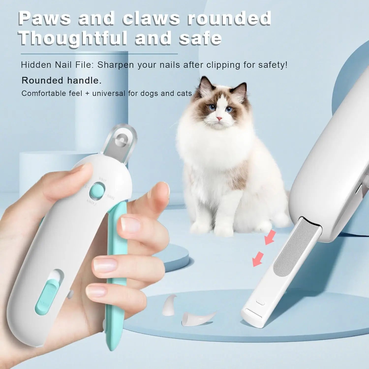 TrimPaws Krallenschneider für Hunde & Katzen | Verstellbare Öffnung | Für Kleine & Große Haustiere | Professionelle Pflege zu Hause