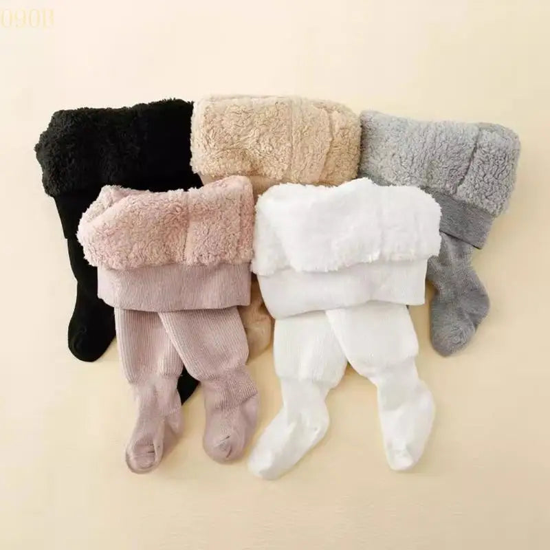 Cozibee Baby Thermo-Strumpfhose | Gefütterte Fleece Strumpfhose für Kleinkinder | Weich & Elastisch | Warme Kinder Tights | 6 Monate – 6 Jahre