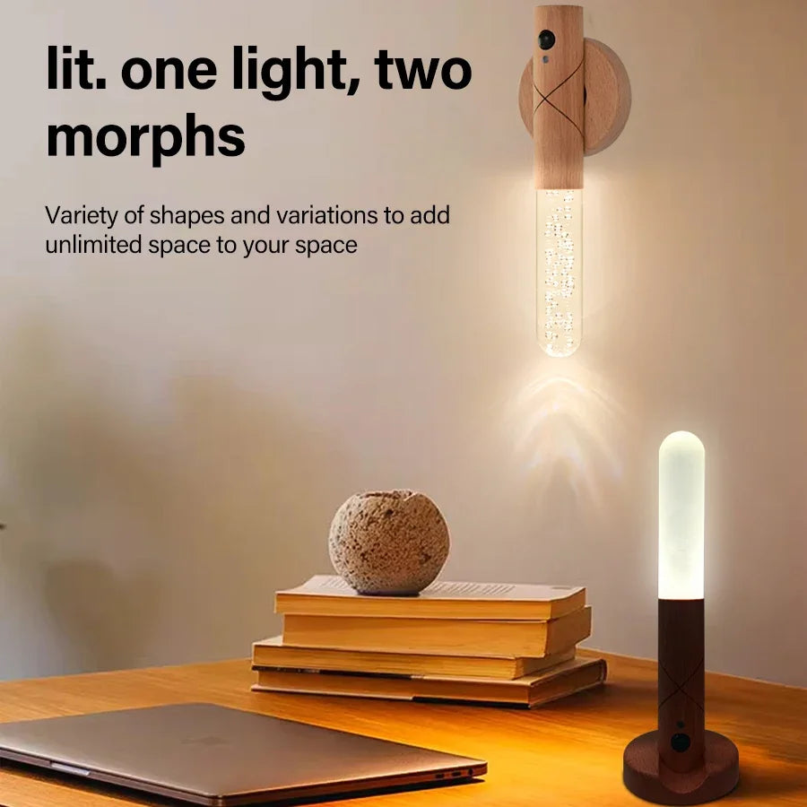 Magnetische LED Tischlampe | Tragbar & Wiederaufladbar | Touch-Steuerung & Dimmbar | 3 Farbtemperaturen