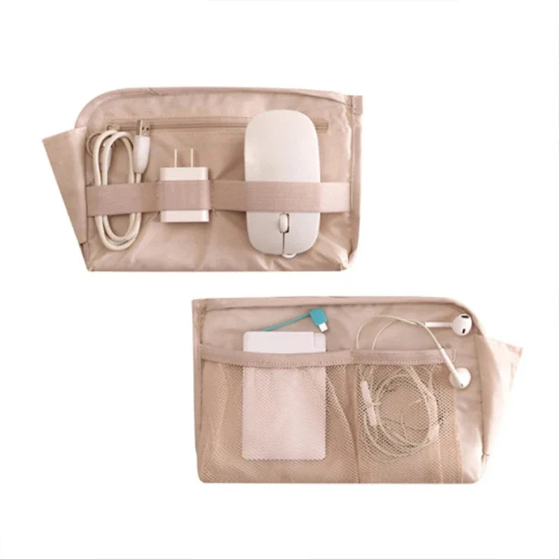 TechTasche Kabeltasche Wasserdicht | Elektronik-Organizer für Reisen | Kompakt & Robust | Nylon 23x15cm