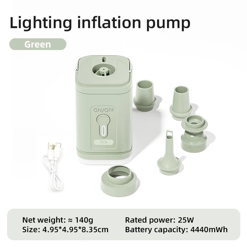 Outdoor Luftpumpe AeroBlow Mini | Elektrisch & USB-Aufladbar | Tragbar & Kabellos | Für Luftmatratzen & Vakuumbeutel