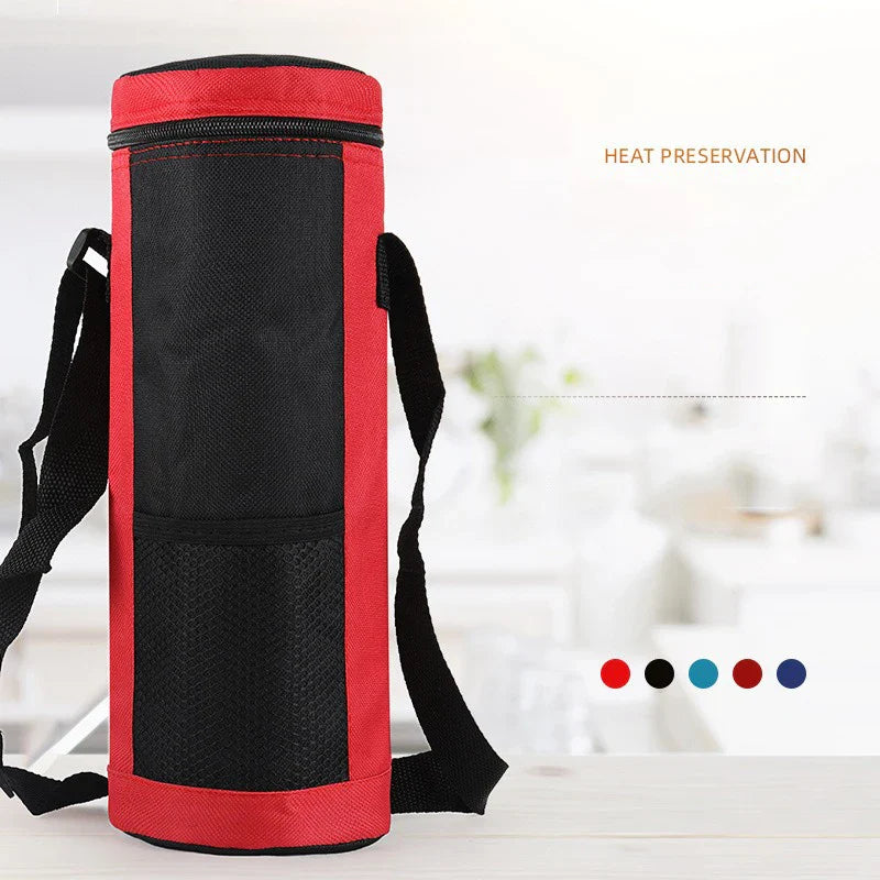 Cooltiva Isolierte Flaschentasche 10×10×29 cm | Tragbare Kühltasche aus Oxford-Gewebe | Für Reisen, Sport & Outdoor
