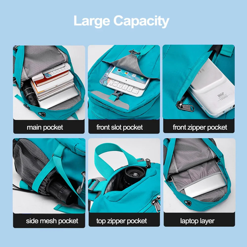 Reiserucksack TrekVault 40 | 40 L Outdoor-Rucksack mit Regenhülle | Für Wandern, Reisen & Alltag | 31 × 20 × 52 cm