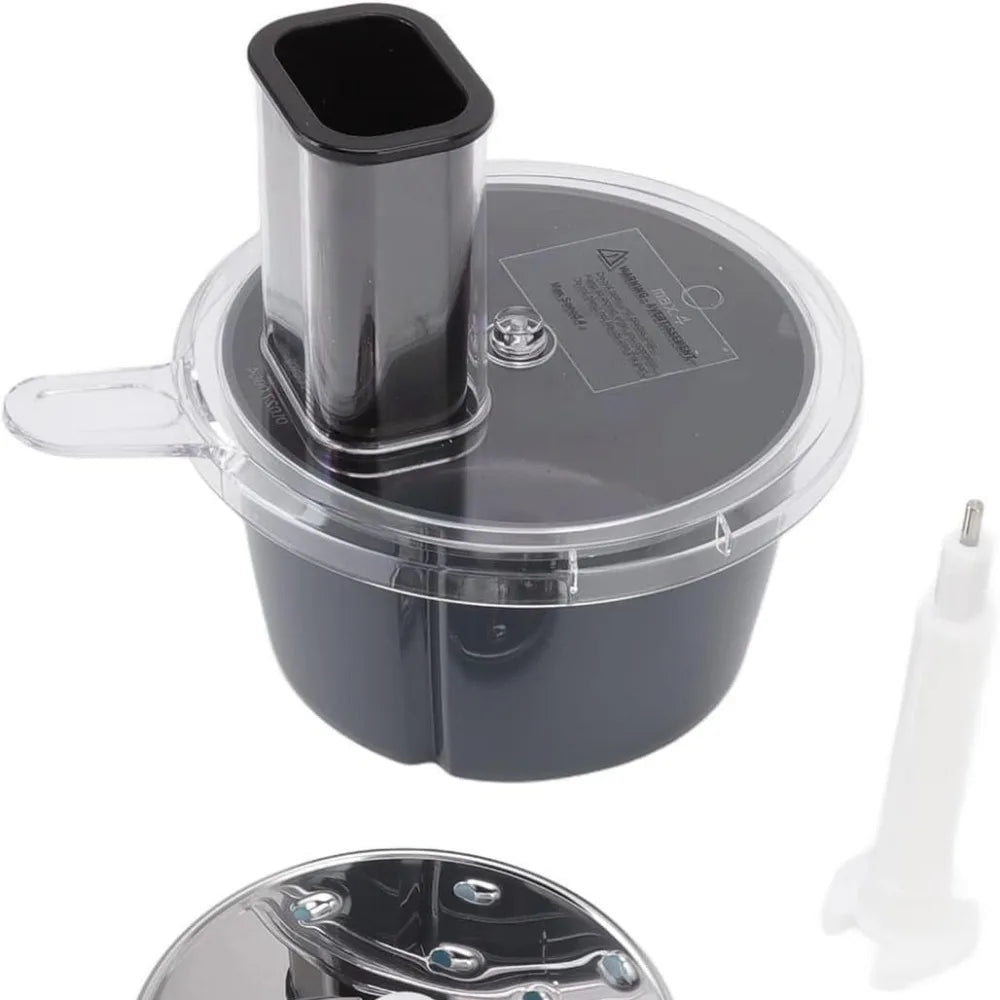 MixWerk Thermomix Schneide-Set für TM6 & TM5 | Gemüseschneider & Käsereibe | Slicer-Aufsatz für Rettich & Süßkartoffeln | Zubehör mit Behälter