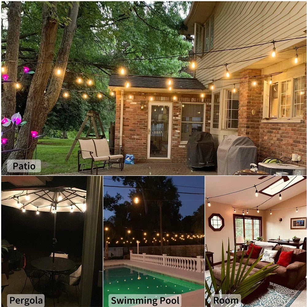 LED Solar-Lichterkette SolaLuma | Wasserdicht IP44 | Für Garten, Terrasse & Camping | Automatische Beleuchtung