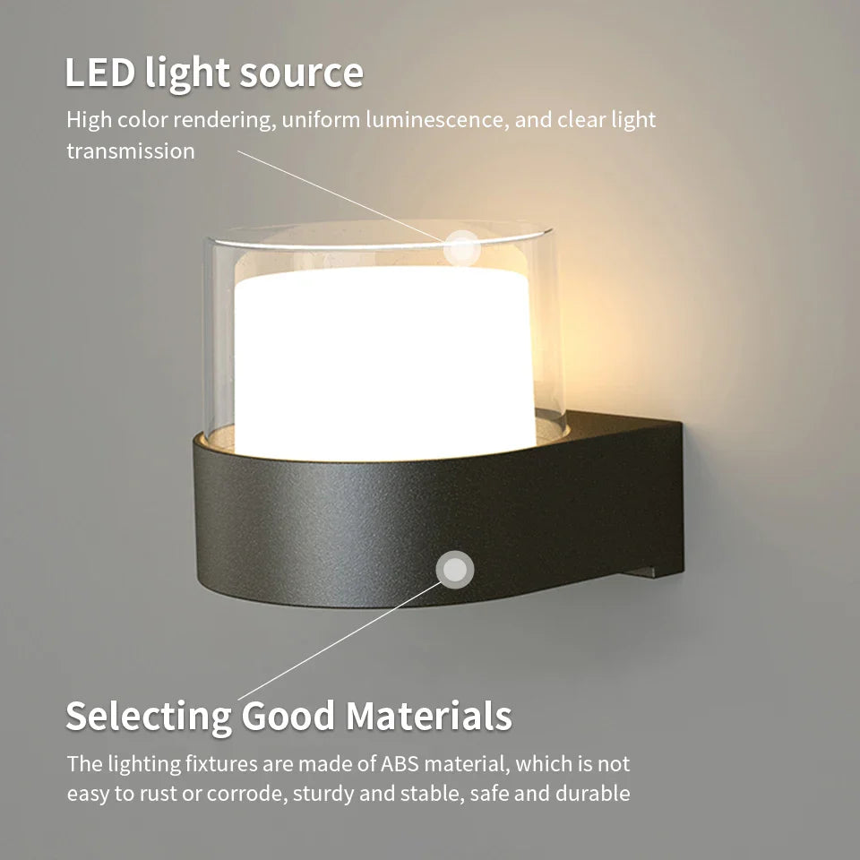 LED-Außenwandleuchte LumaGuard Pro | 6W/12W | IP66 Wasserdicht | Radarbewegungssensor & Dämmerungsschaltung
