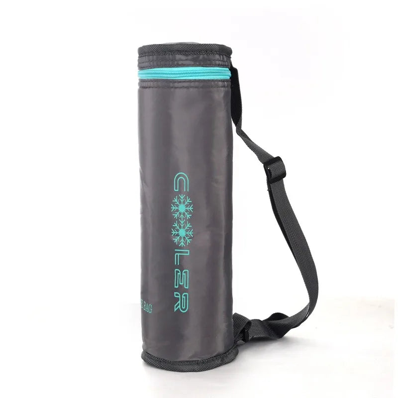 Cooltiva Isolierte Flaschentasche 10×10×29 cm | Tragbare Kühltasche aus Oxford-Gewebe | Für Reisen, Sport & Outdoor