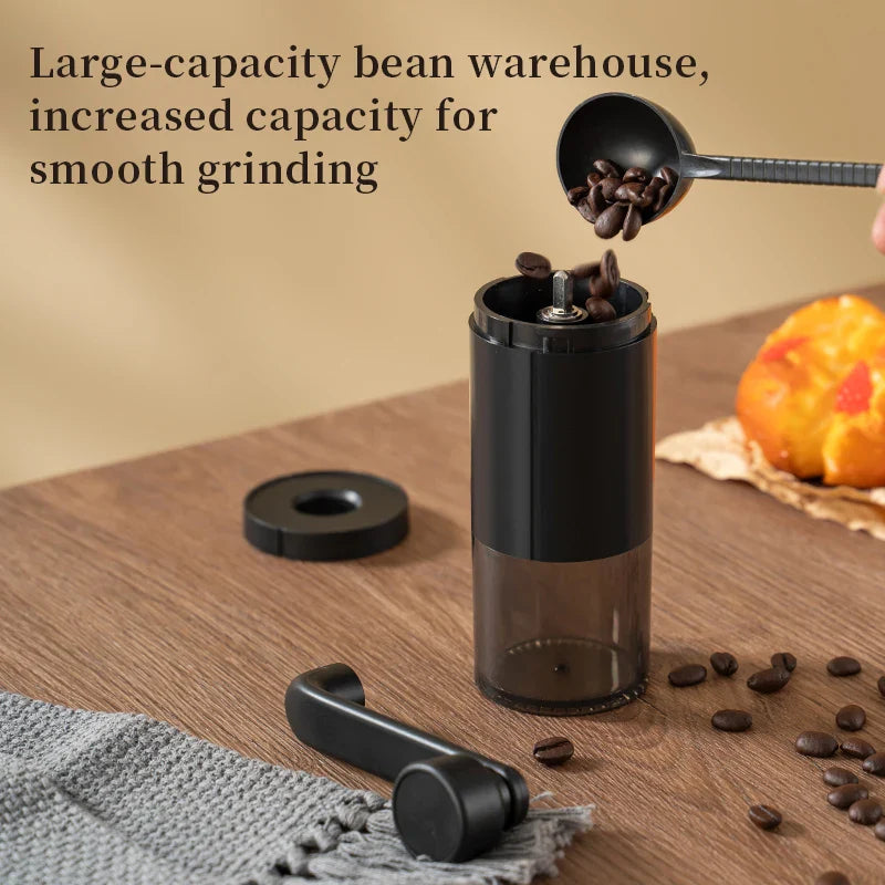 BrewMate Hand-Kaffeemühle | Tragbar & Einstellbar | Keramikmahlwerk | Für Zuhause, Reisen & Outdoor