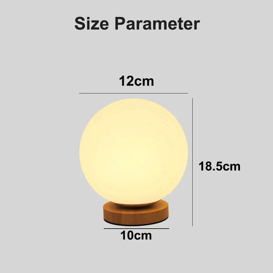 LumiCraft Touch-Tischlampe | USB-Wiederaufladbar | Warmweiß & RGB | Holz- & ABS-Design | 3W