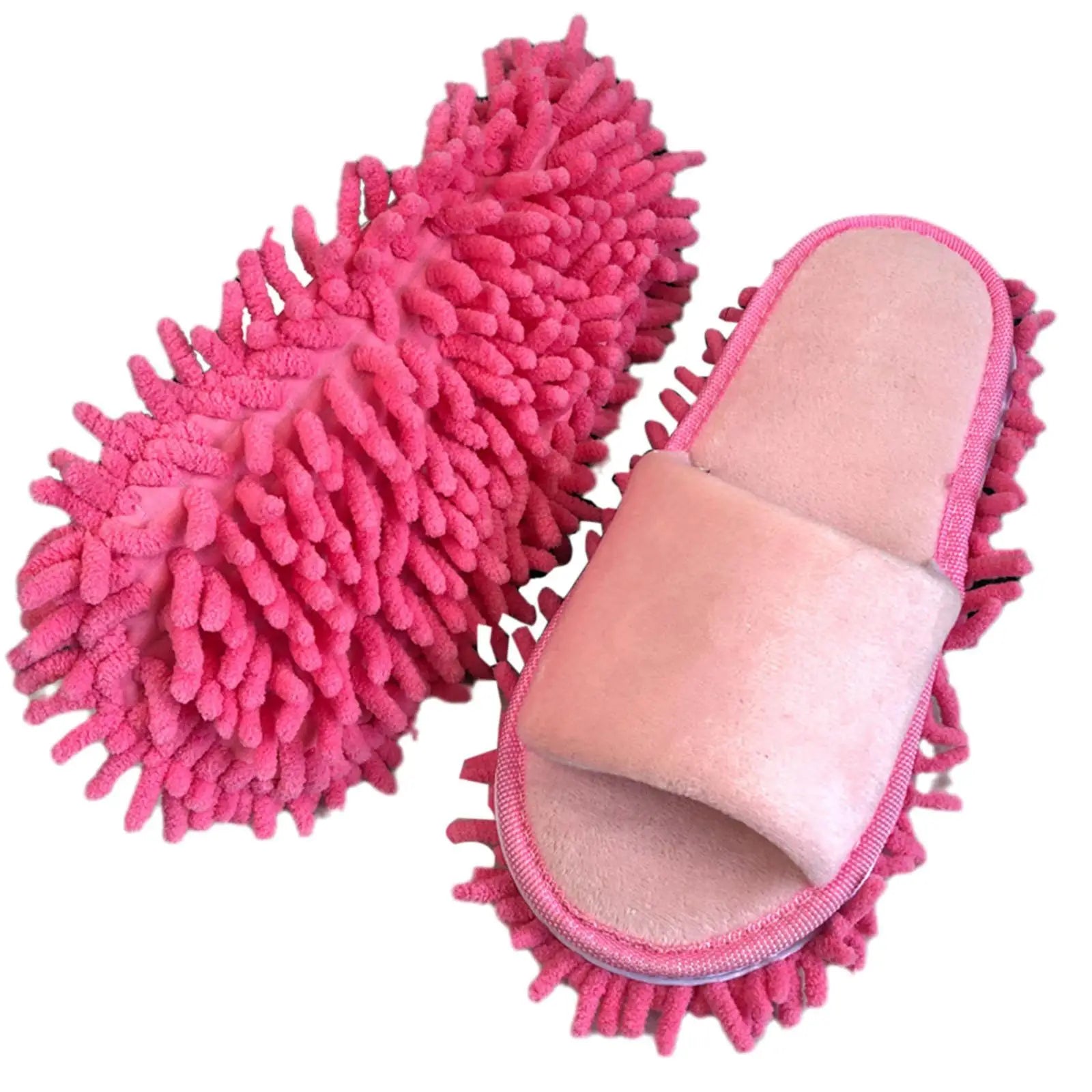 CleanSteps Mikrofaser Putzpantoffeln | 2-in-1 Hausschuhe & Wischmop | Waschbar & Rutschfest | Für alle Böden geeignet