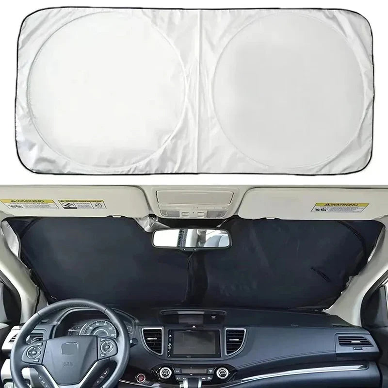 CoolGuard Auto-Sonnenblende | Faltbar & Hitzebeständig | Universelle Passform | 150x70cm