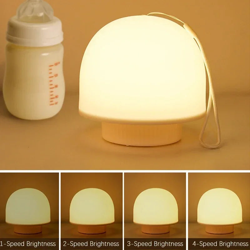 LumiEase | LED Nachttischlampe | Touch-Steuerung & Dimmbar | USB-Ladung | 3W Schlafzimmerleuchte