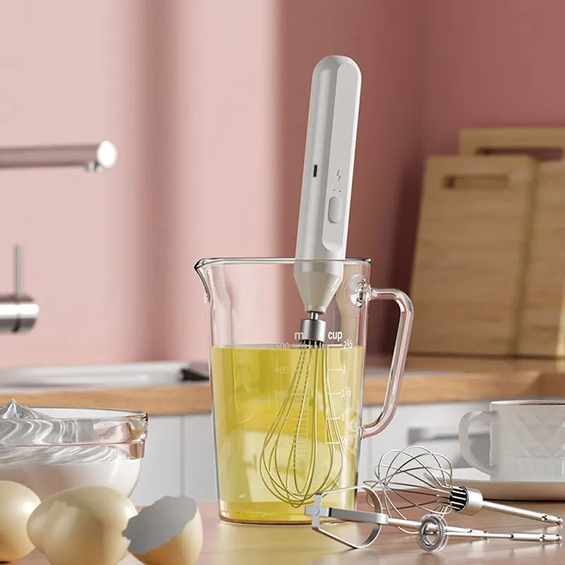 Frothix | Elektrischer Milchaufschäumer & Handmixer | Edelstahl | Für Kaffee, Milch & Eier | Wiederaufladbar & Vielseitig
