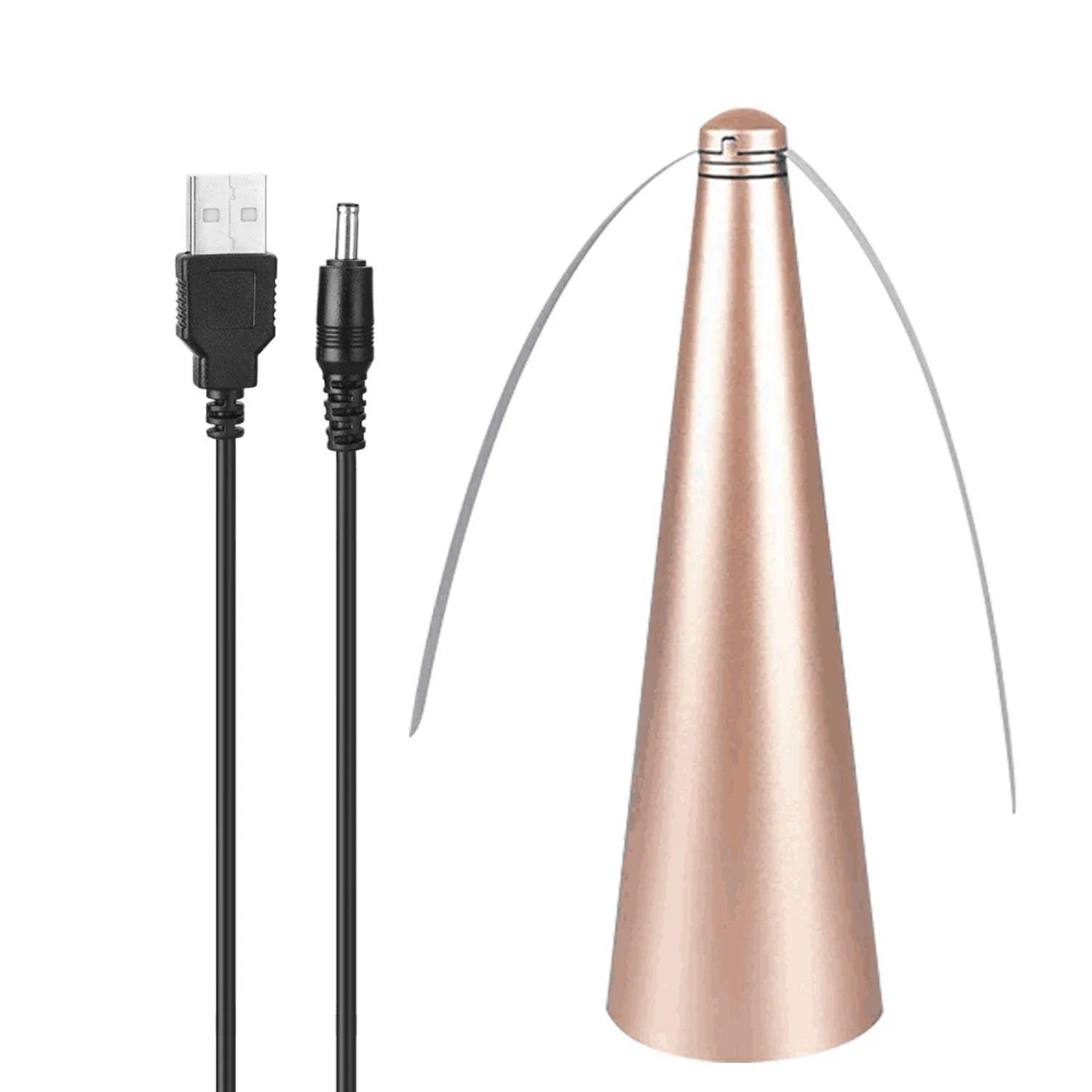 AeroLumen Naturguard Fliegenvertreiber Tischventilator | 360° rotierender Insektenabwehr-Fächer | Leise & Sicher | Für Outdoor, Camping, Picknick
